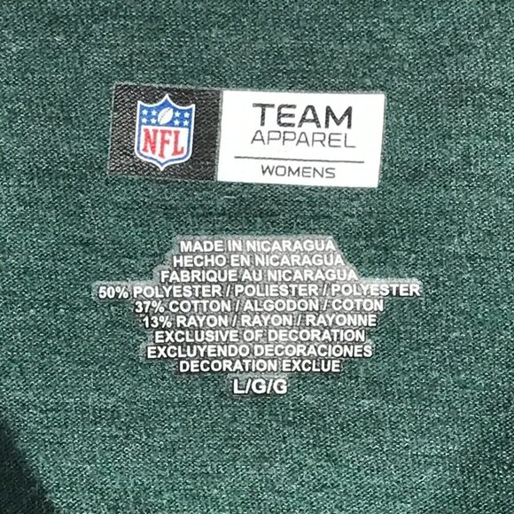 NFL Womens V Neck NY Jets Football Tee T Shirt - Picture 4 of 7